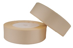 Лента атласная 2,5 см Бежевый 23 м